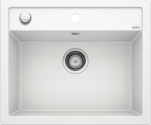 Blanco underlimet silgranit Dalago 6 MX Hvid, 2 huller løft-op t/h (60)